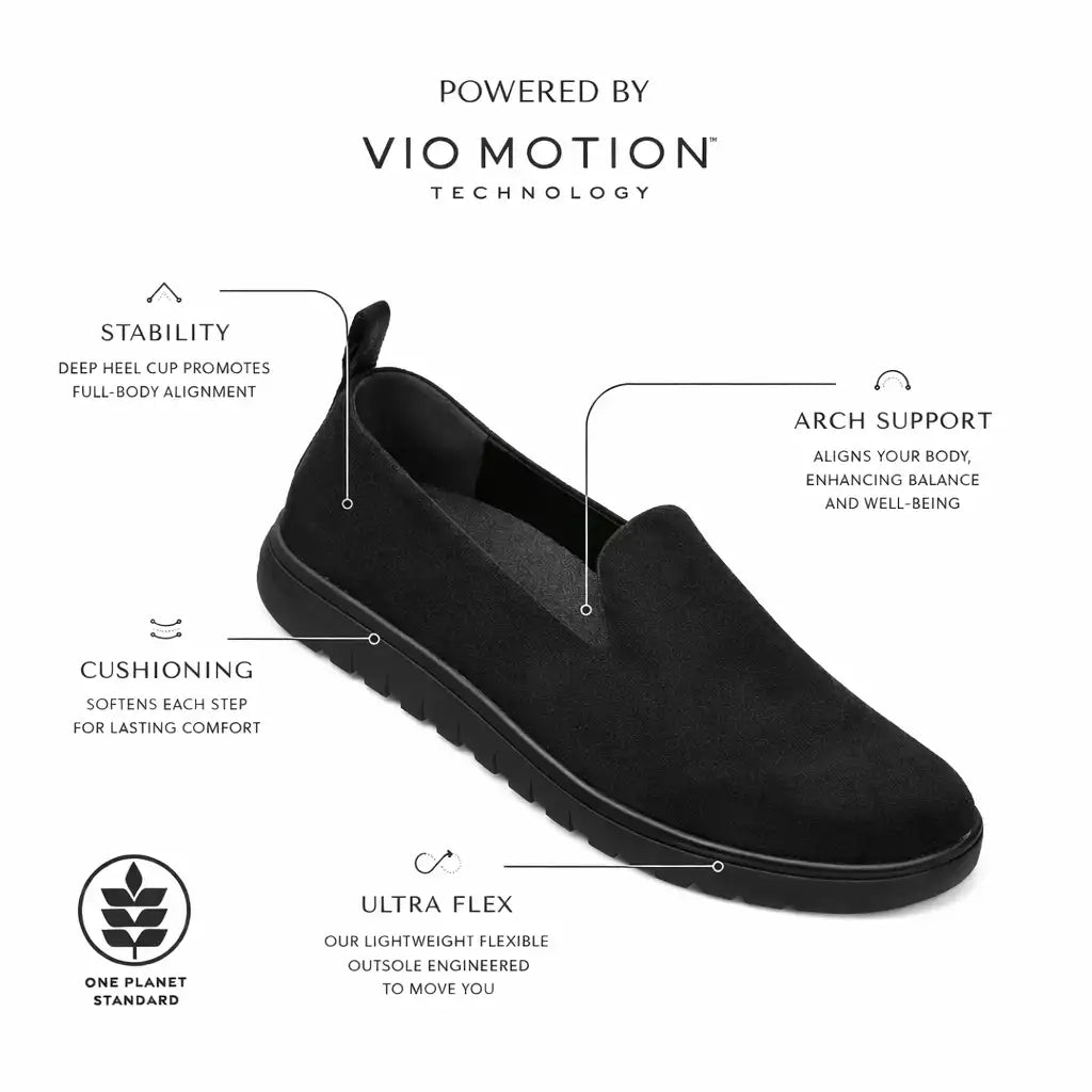 Uptown Willa Slip On Sneaker Black Leather