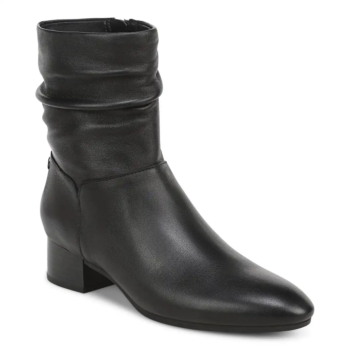 Remi Short Boot Black Leather