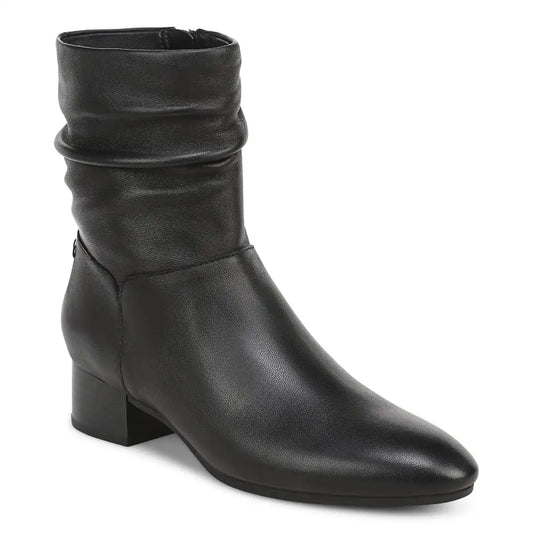 Remi Short Boot Black Leather