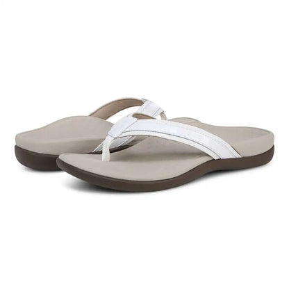 Tide II Toe Post Sandal White