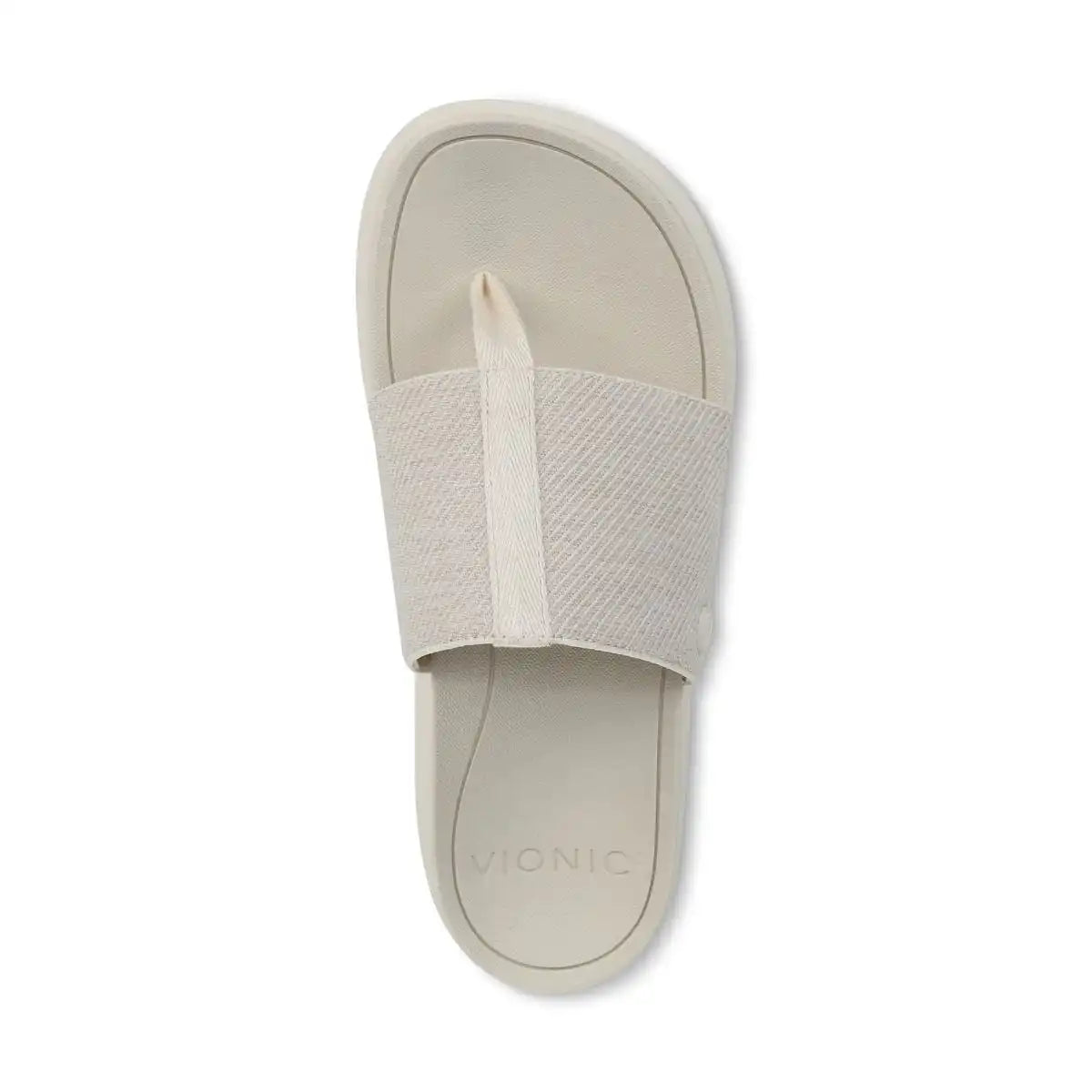 Beach Aqua Platform Toe Post Sandal Ivory