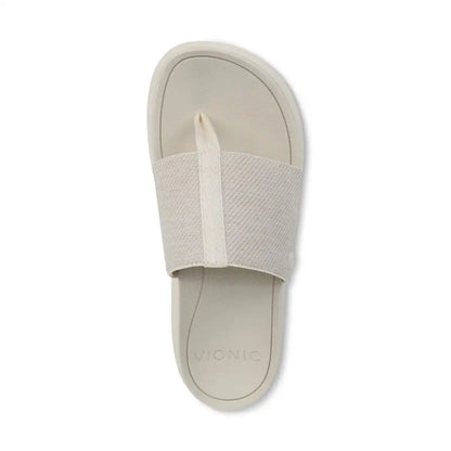 Beach Aqua Platform Toe Post Sandal Ivory