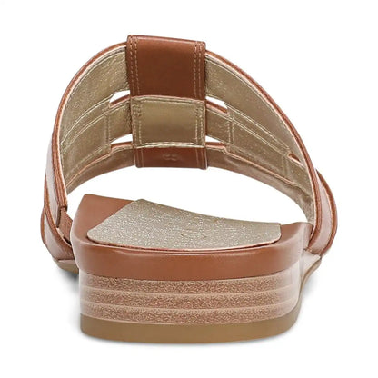 Glendora Slide Sandal Tan Leather