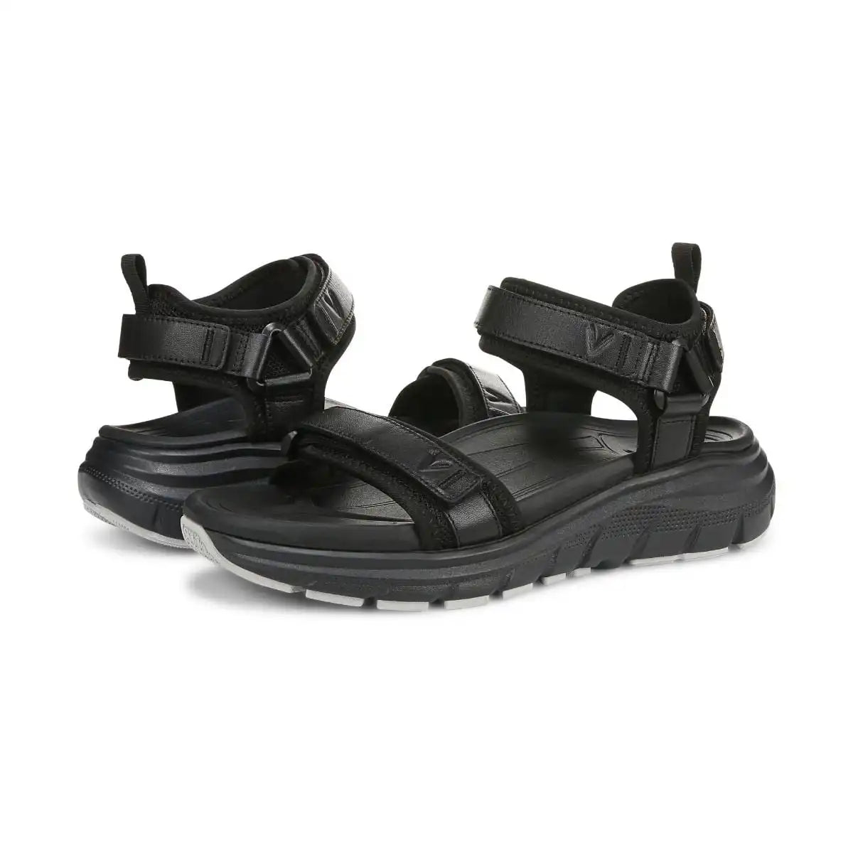 Walk Max Wanderer Sandal Black Leather
