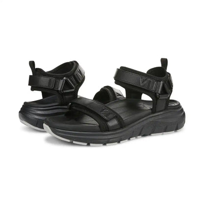 Walk Max Wanderer Sandal Black Leather