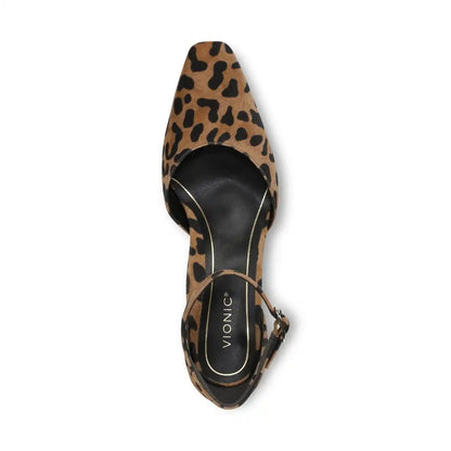 Scarlett Dress Heel Tan Leopard Print Suede