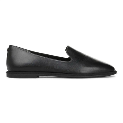 Willa 2.0 Slip on Flat Black Leather