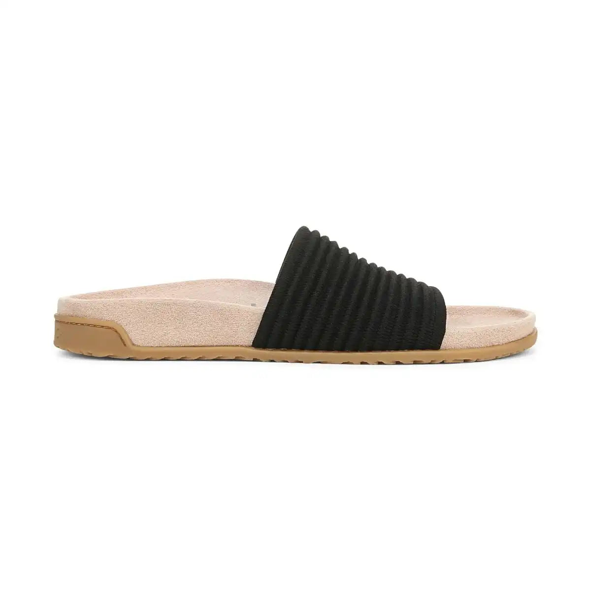 Evie Knit Slide Sandal Black