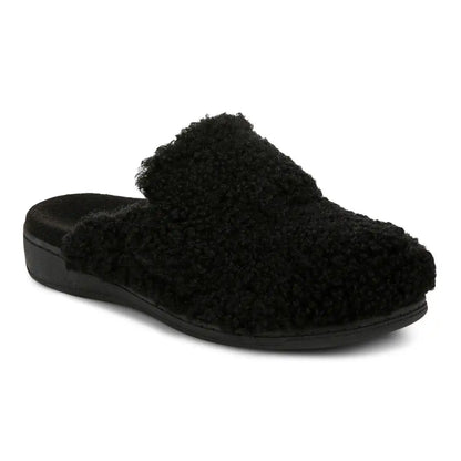 Gemma II Mule Slippers Black Shearling