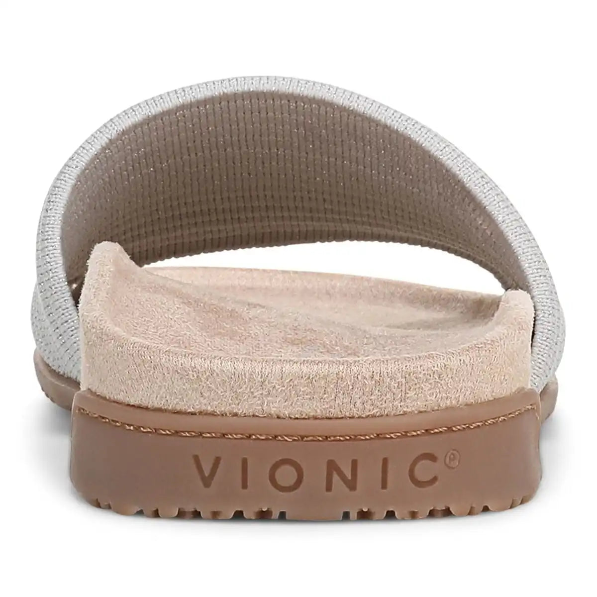 Evie Knit Slide Sandal Vapor Silver