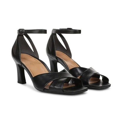 Charmaine Heeled Sandal Black Leather