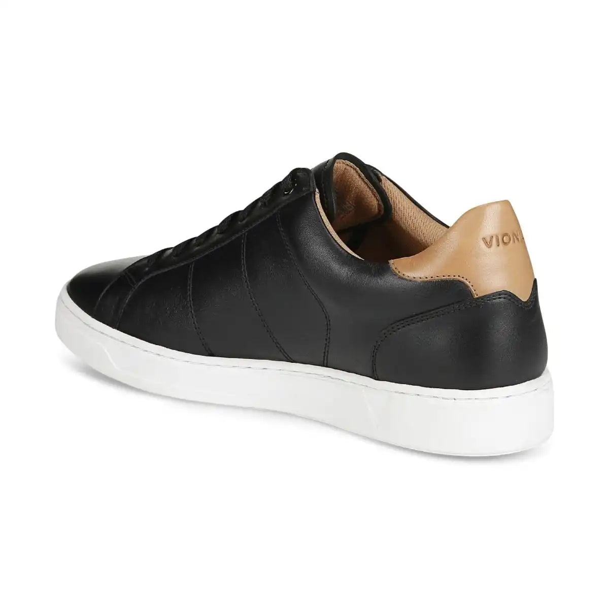 Lucas II Lace Up Sneaker Black Tan Leather