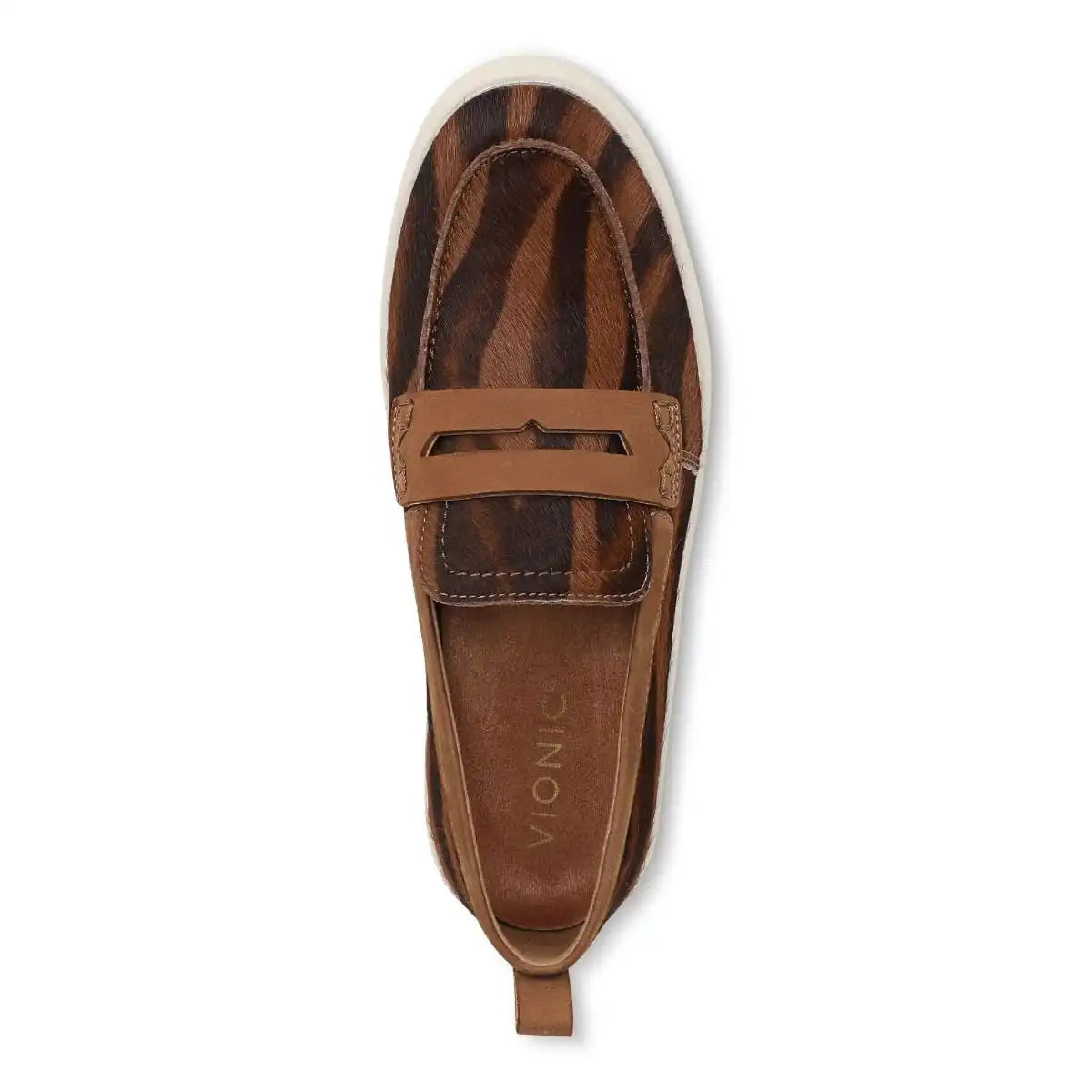 Uptown Loafer Brown Tiger Print Calf Hair