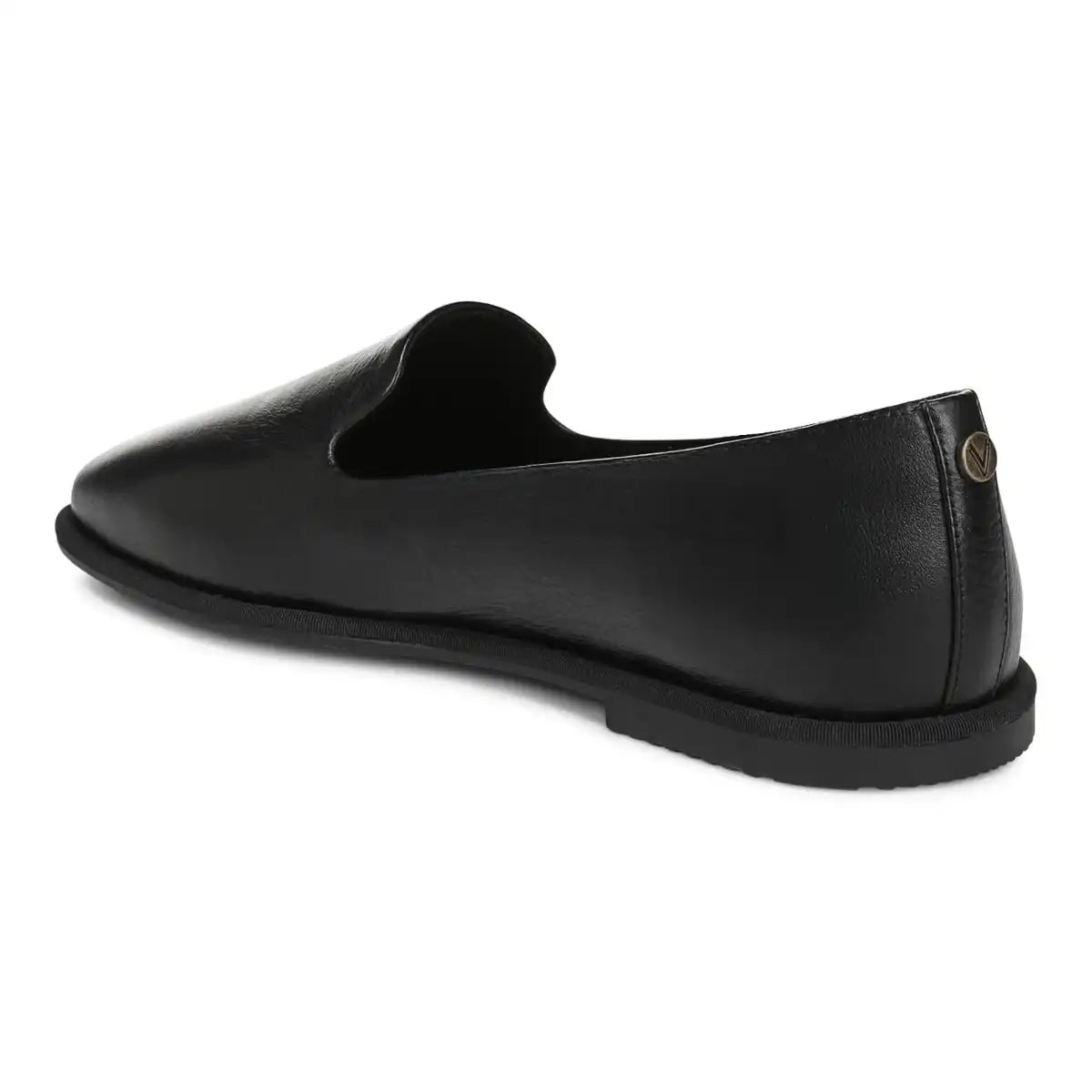 Willa 2.0 Slip on Flat Black Leather