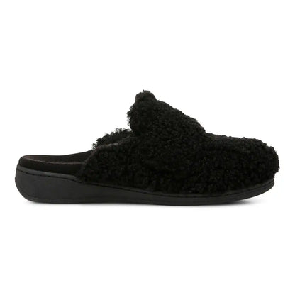 Gemma II Mule Slippers Black Shearling