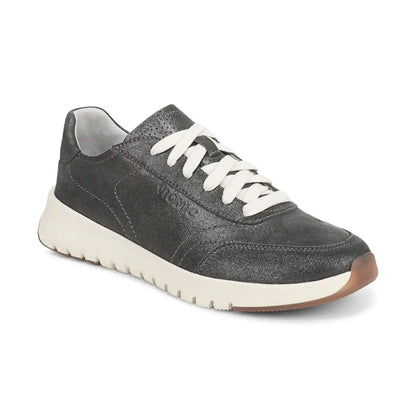 Uptown Sneaker Charcoal Shimmer Leather