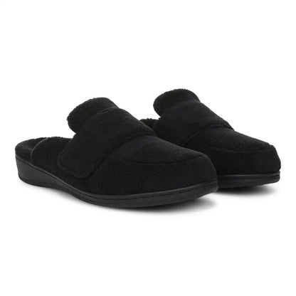 Gemma II Mule Slippers Black Terry