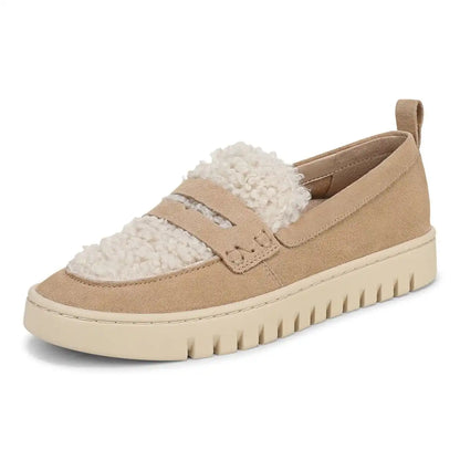 Uptown Cozy Loafer Iced Coffee Suede