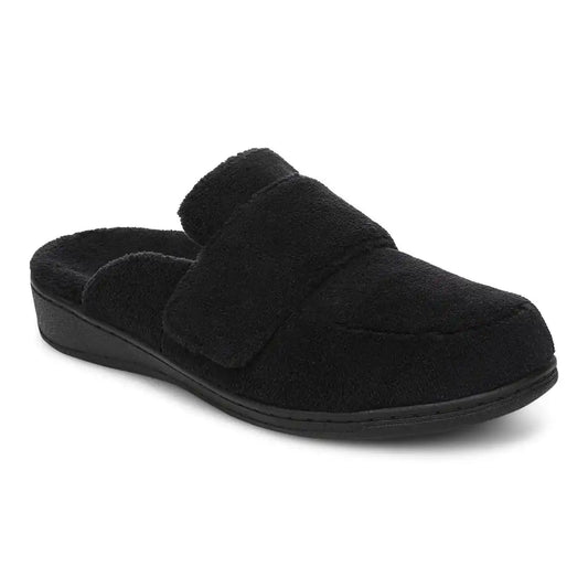 Gemma II Mule Slippers Black Terry