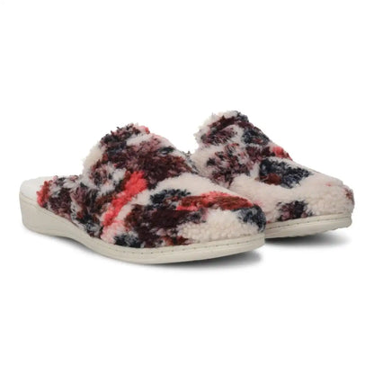 Gemma II Mule Slippers Ivory Floral Shearling