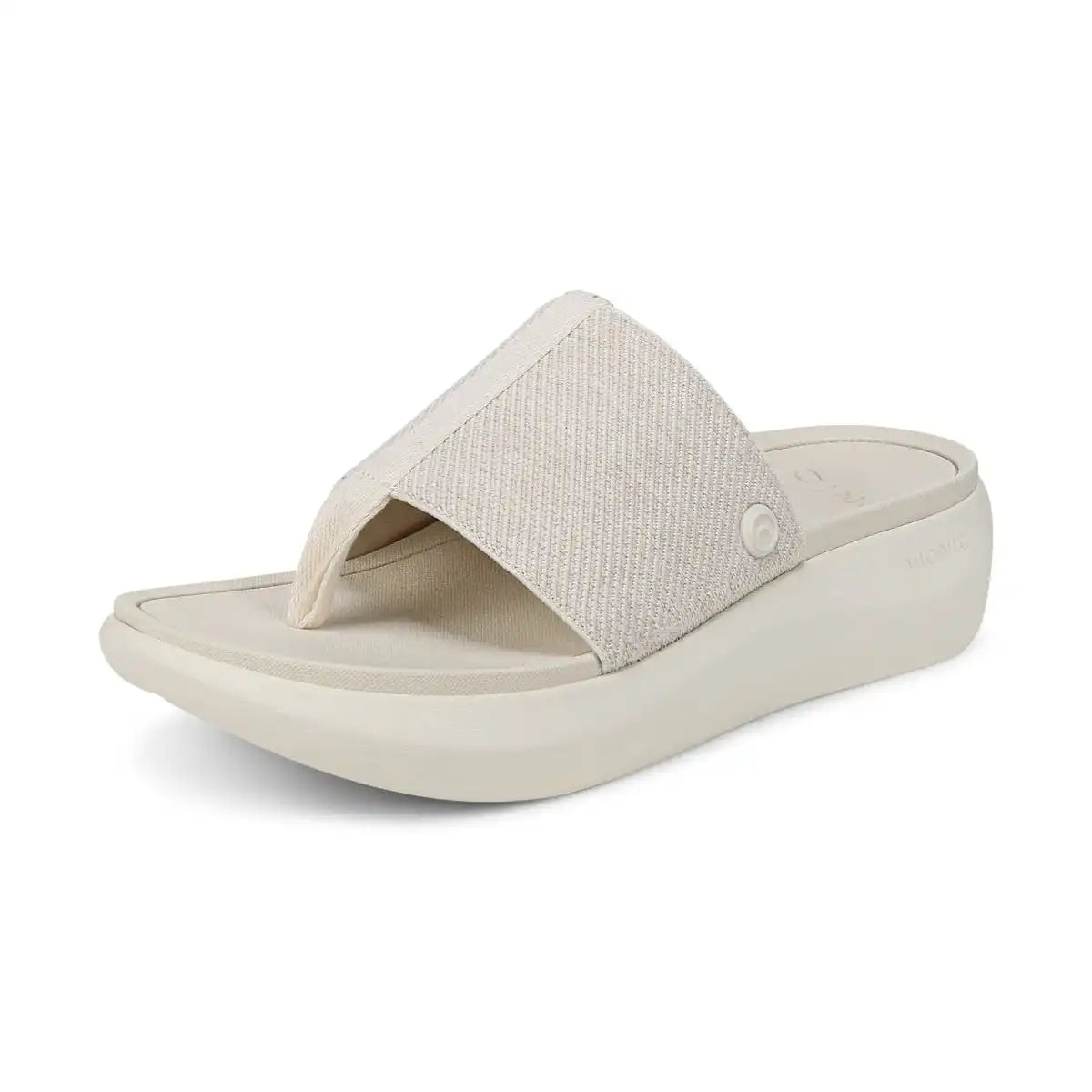 Beach Aqua Platform Toe Post Sandal Ivory