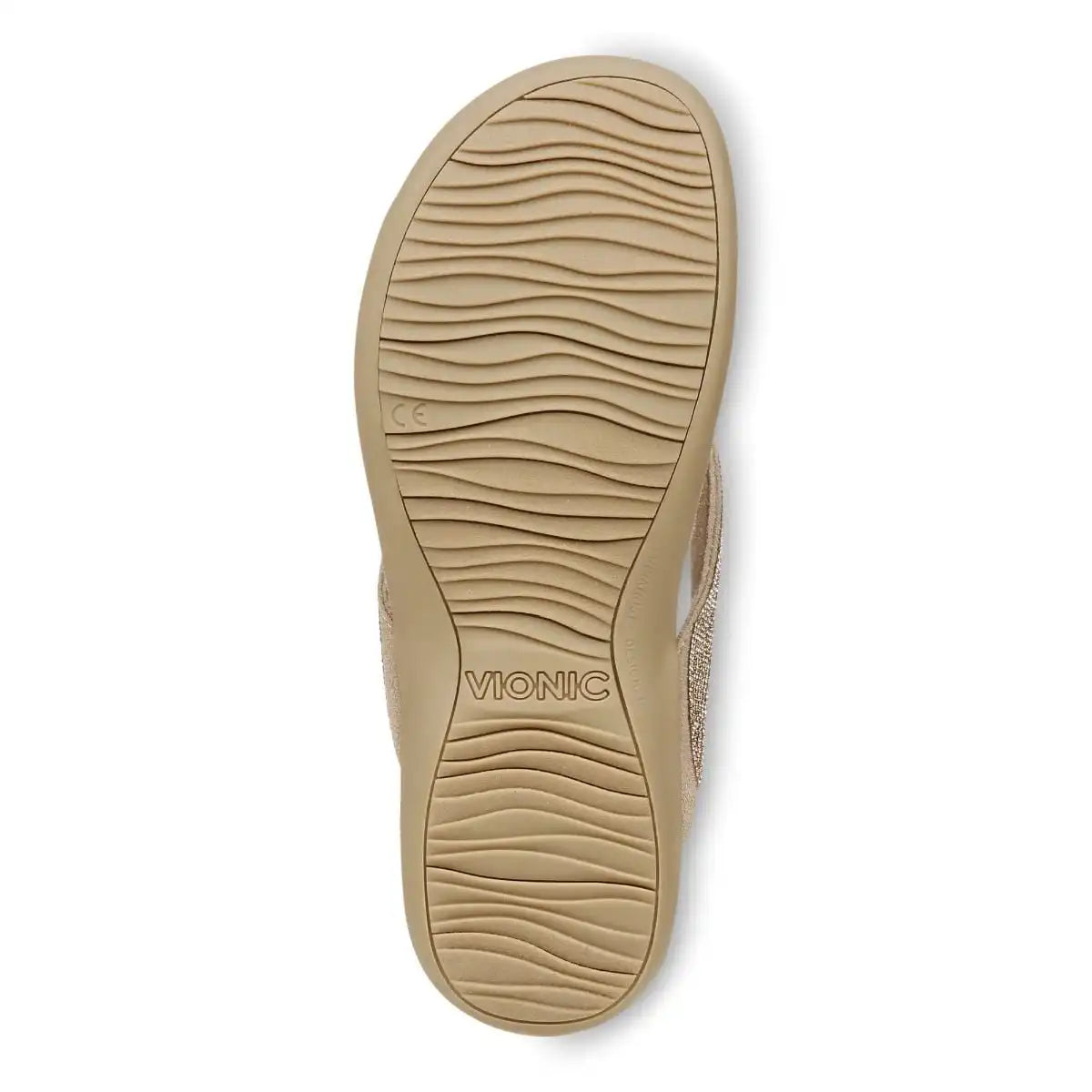 Dillon Shine Toe Post Sandal Champagne