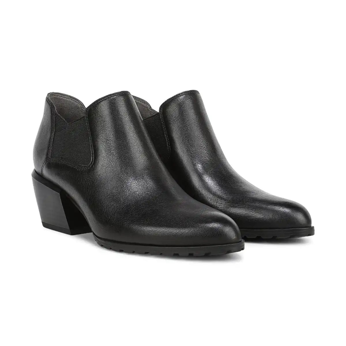 Bethany Heeled Ankle Boot Black Leather