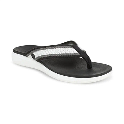 Beach Indigo Toe Post Sandal Black Multi