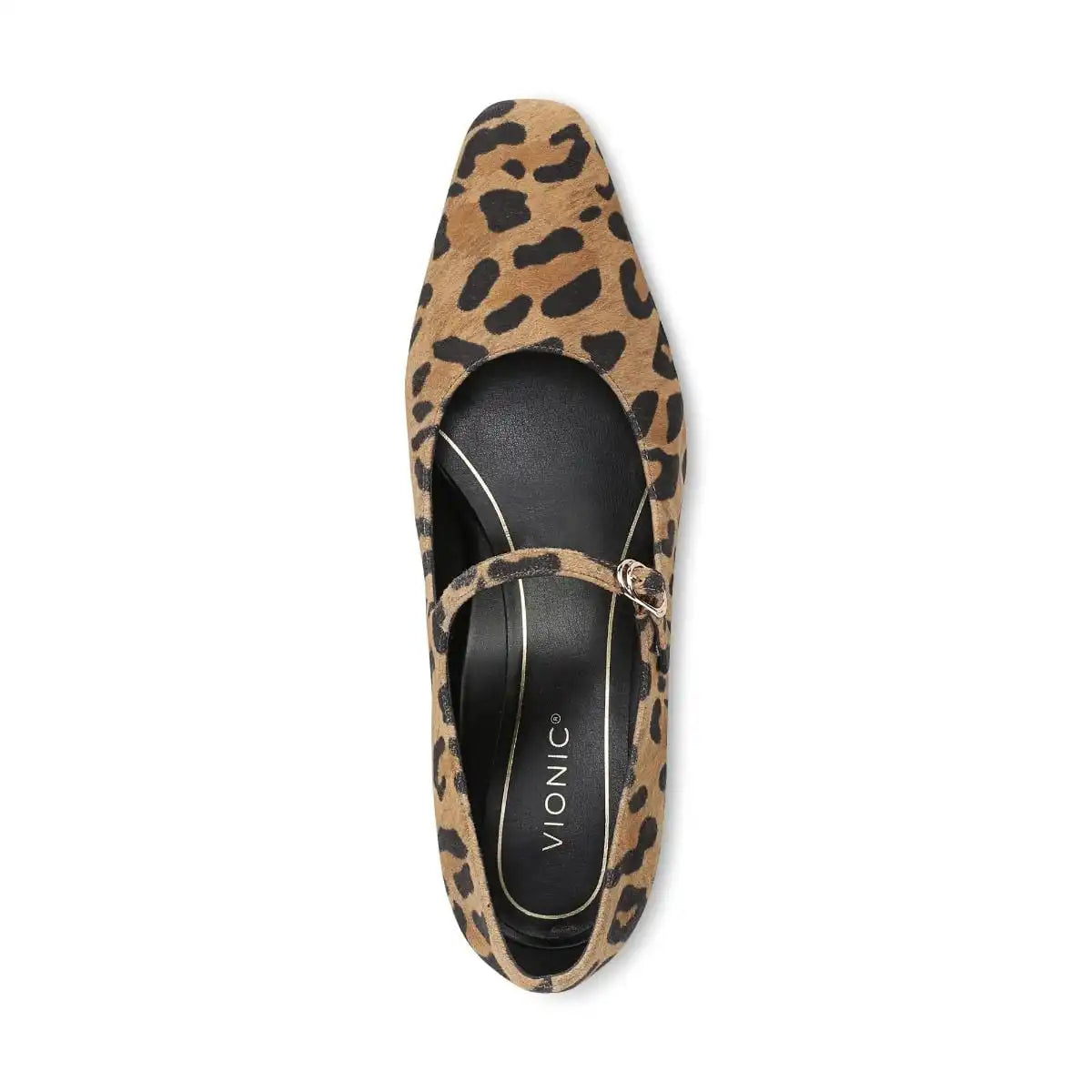 Samira Mary Jane Dress Heel Tan Leopard Print Suede