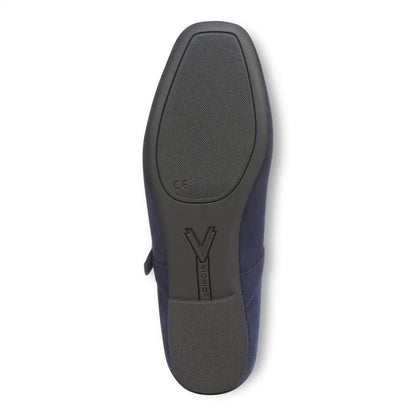 Alameda Mary Jane Flat Navy Suede