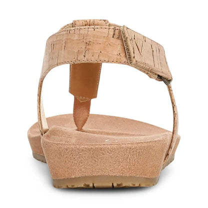 Palisades Toe Post Ankle Strap Sandal Gold Cork