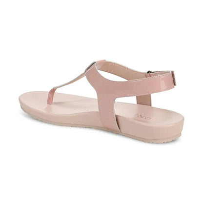 Palisades Toe Post Ankle Strap Sandal Smokey Rose Patent