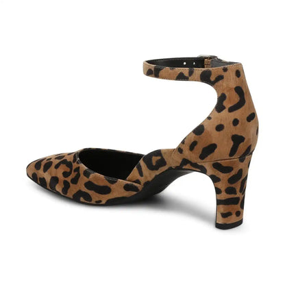 Scarlett Dress Heel Tan Leopard Print Suede