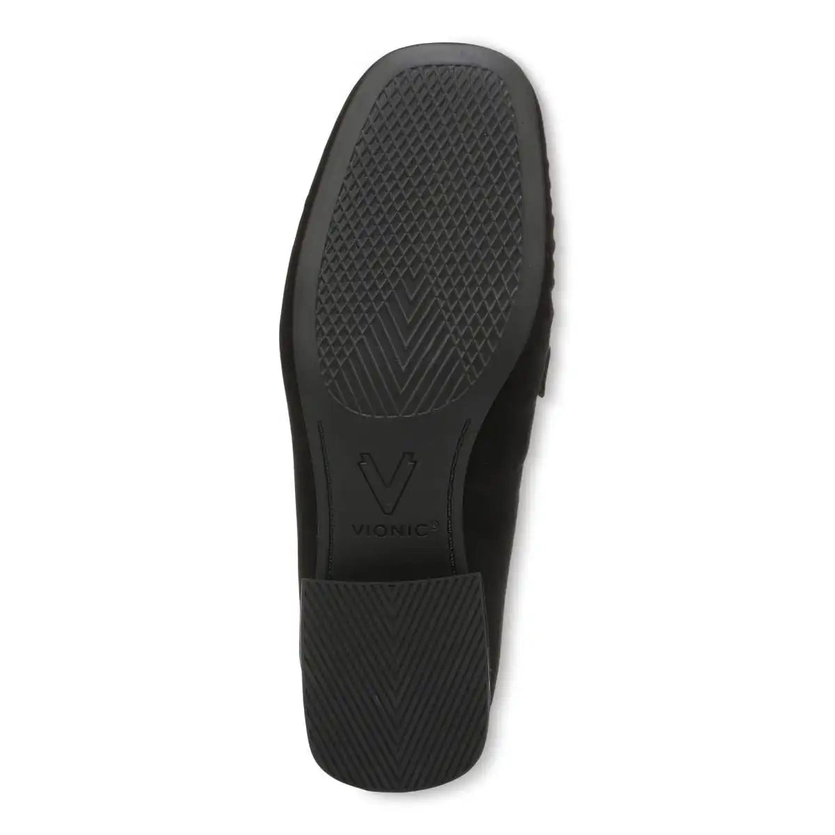Pilar Heeled Loafer Black Suede