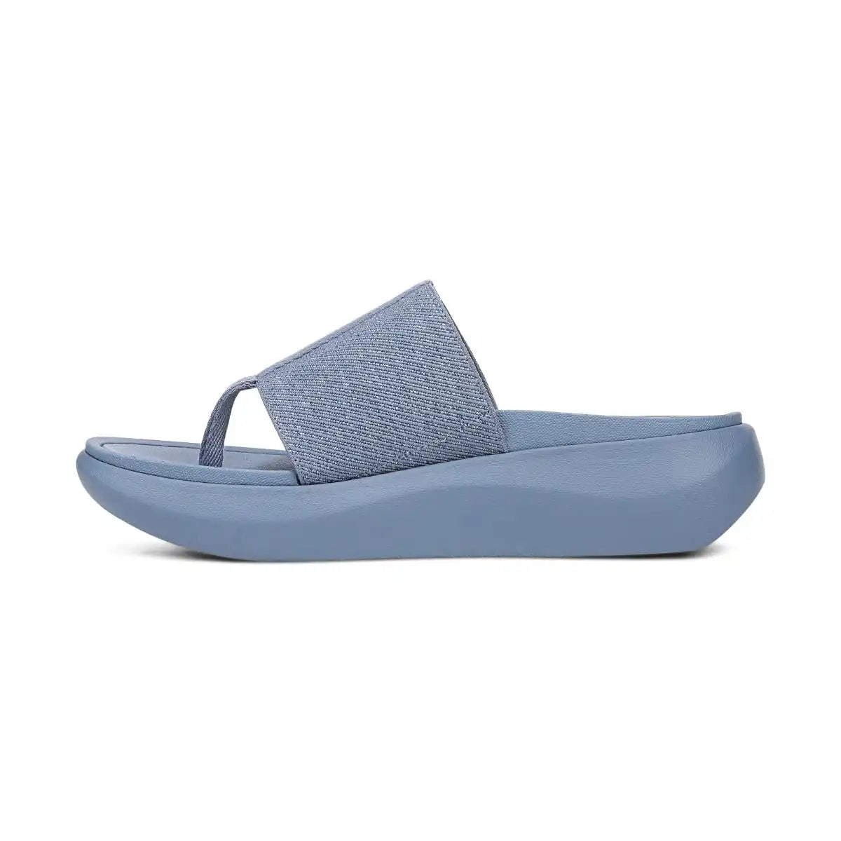 Beach Aqua Platform Toe Post Sandal Pacific Blue