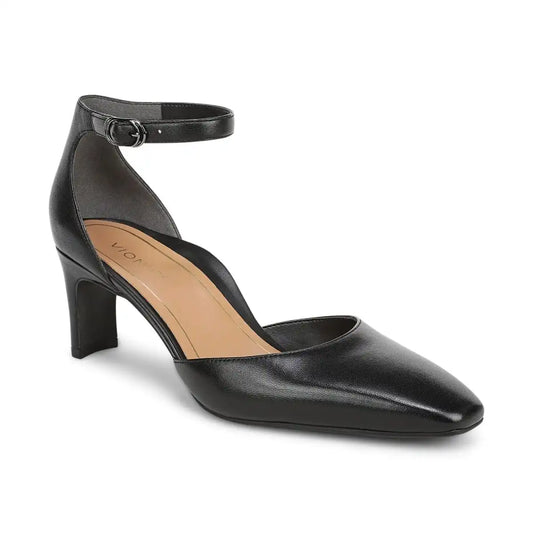 Scarlett Dress Heel Black Leather