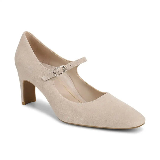 Samira Mary Jane Dress Heel Lucid Beige Suede