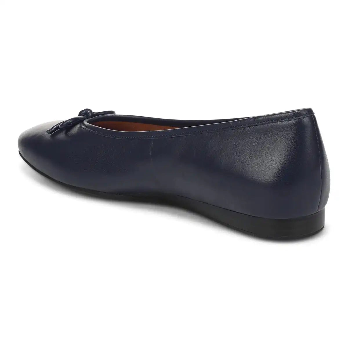 Larissa Wedge Flat Navy Blazer Leather