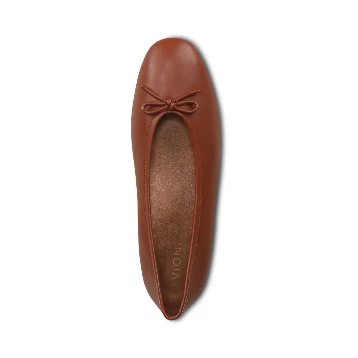 Larissa Wedge Flat Equestrian Tan Leather