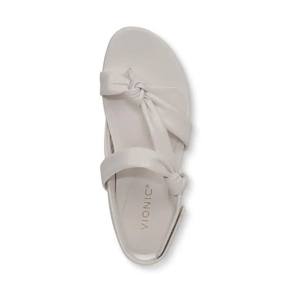 Geneva Strappy Toe Post Sandal Sea Salt Leather