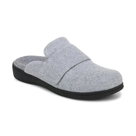 Gemma II Mule Slippers Light Grey Flannel