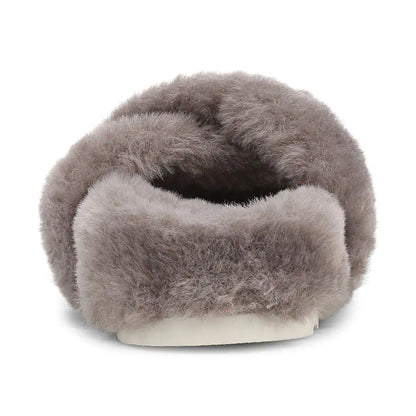 Peppa Open Toe Slipper Dark Grey