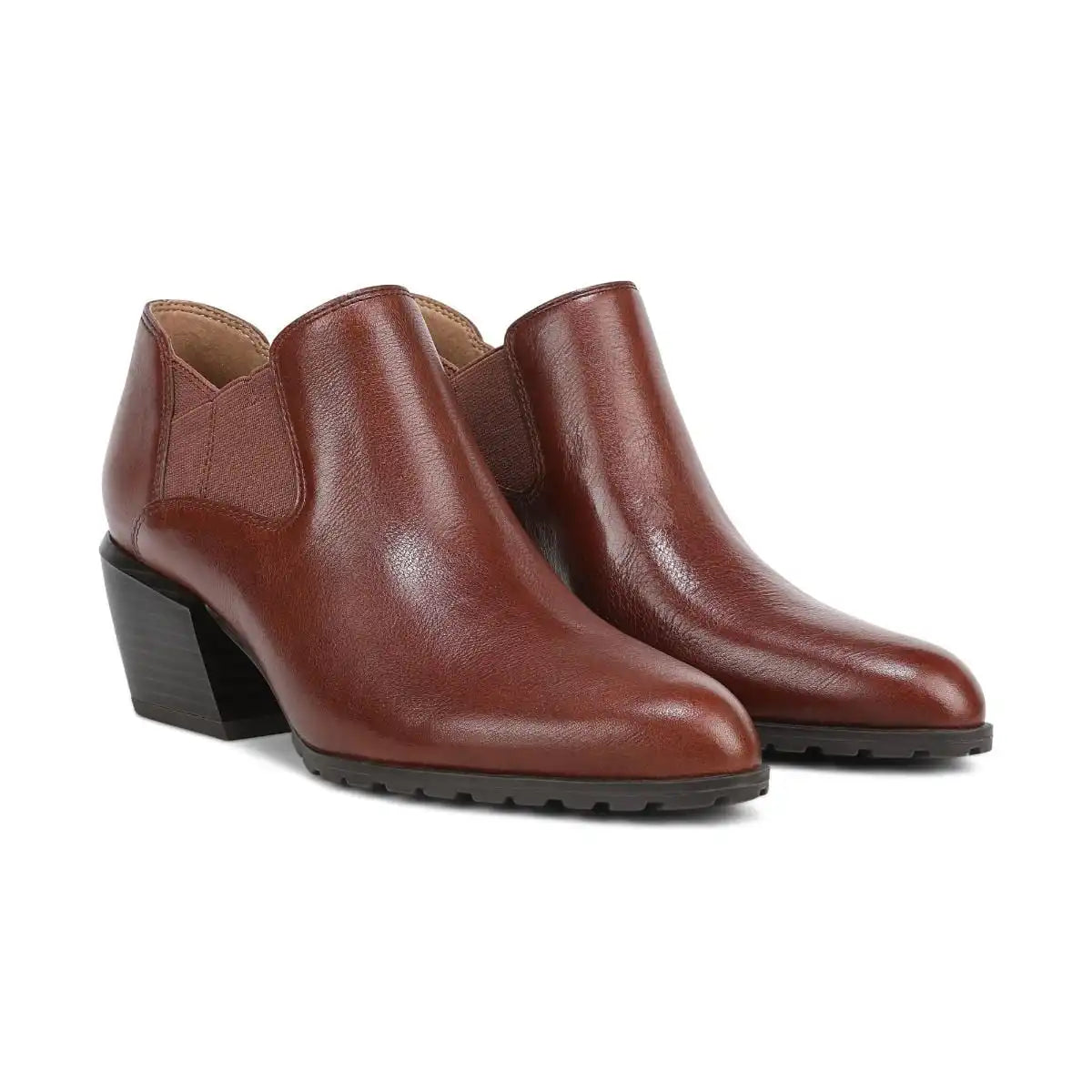 Bethany Heeled Ankle Boot Baked Clay Leather