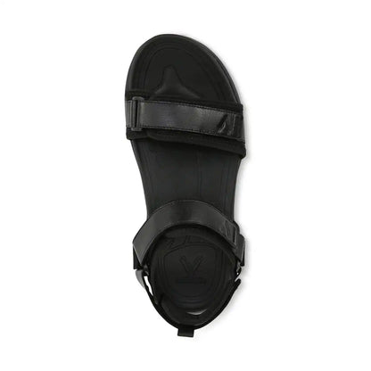 Men's Walk Max Wanderer Sandal Black Leather