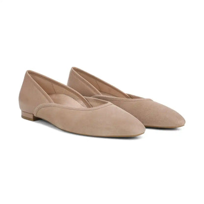 Gracia Ballet Flat Desert Sand Suede