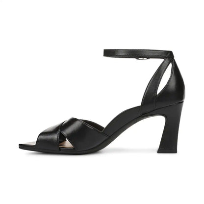 Charmaine Heeled Sandal Black Leather