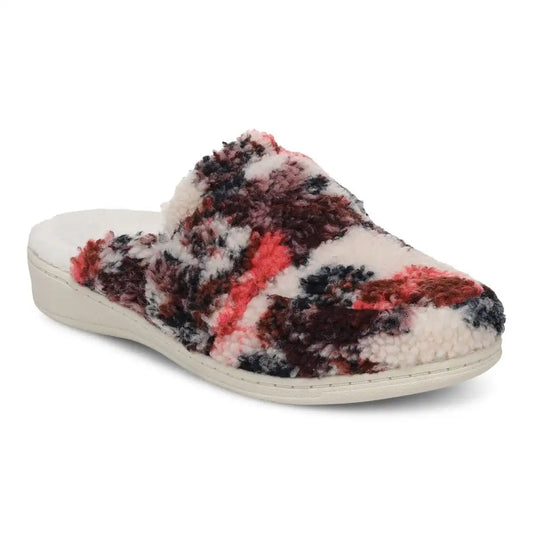 Gemma II Mule Slippers Ivory Floral Shearling