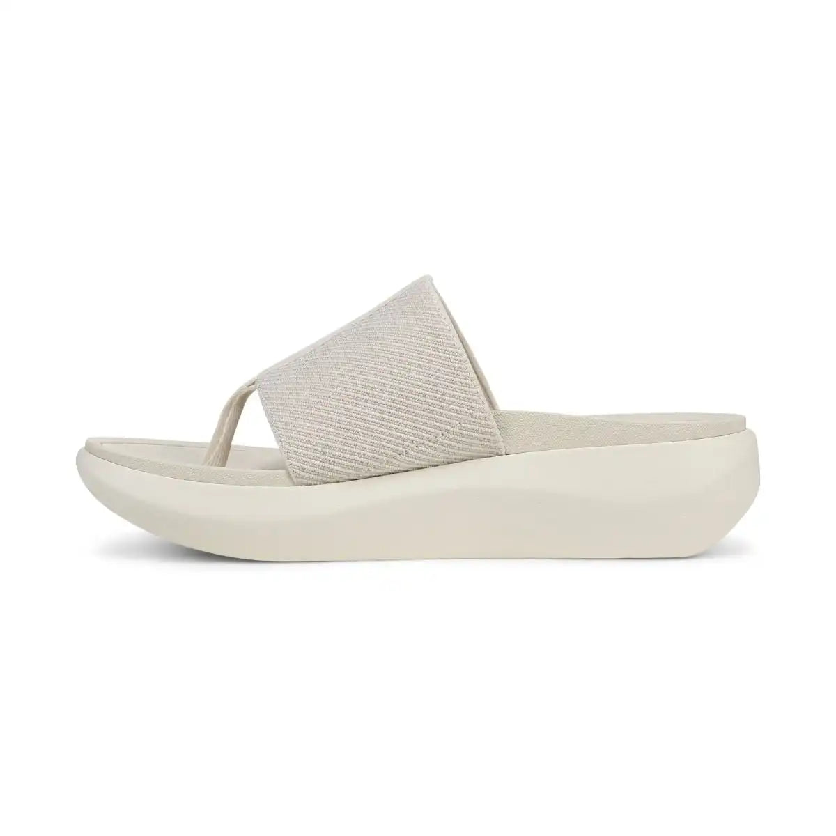 Beach Aqua Platform Toe Post Sandal Ivory