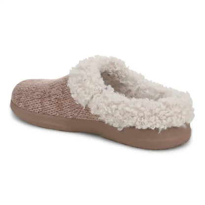 Cheyenne Mule Slipper Dusty Pink Metallic