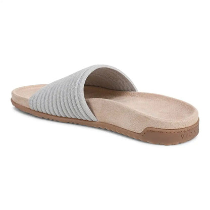Evie Knit Slide Sandal Vapor Silver